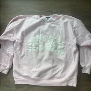 The Bar Pink Oversized Sweatshirt